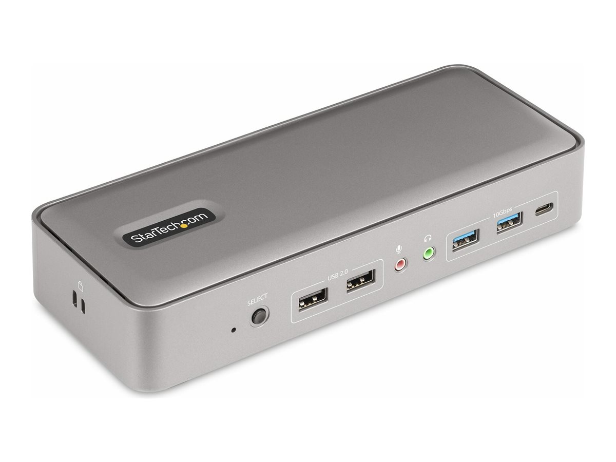 StarTech.com Dock USB C - Station d'Accueil USB-C à Double Écran 4K HDMI -  100 W Power Delivery Pass-through, GbE, 2 USB A - Mini Hub Type C 
