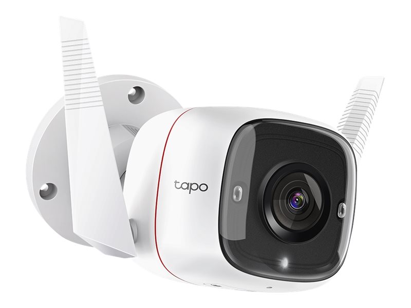 Tapo C310 - Caméra de surveillance réseau - extérieur - anti-poussière/résistant aux intempéries - couleur (Jour et nuit) - 3 MP - 2304 x 1296 - 2304p - Focale fixe - audio - sans fil - Wi-Fi - GbE - H.264 - CC 9 V - TAPO C310 - Caméras de sécurité