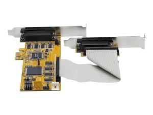 StarTech.com Carte série PCI Express à 8 ports avec UART 16550 - Adaptateur série - PCIe profil bas - RS-232 x 8 - jaune - Conformité TAA - PEX8S1050LP - Adaptateurs réseau filaires