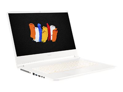 Acer ConceptD 7 CN715-73G - Intel Core i7 - 11800H / jusqu'à 4.6 GHz - Win 11 Pro - GF RTX 3080 - 32 Go RAM - 2.048 To SSD - 15.6" IPS 3840 x 2160 (Ultra HD 4K) - Gigabit Ethernet - Wi-Fi 6 - le blanc - clavier : Français - NX.C75EF.005 - Ordinateurs portables