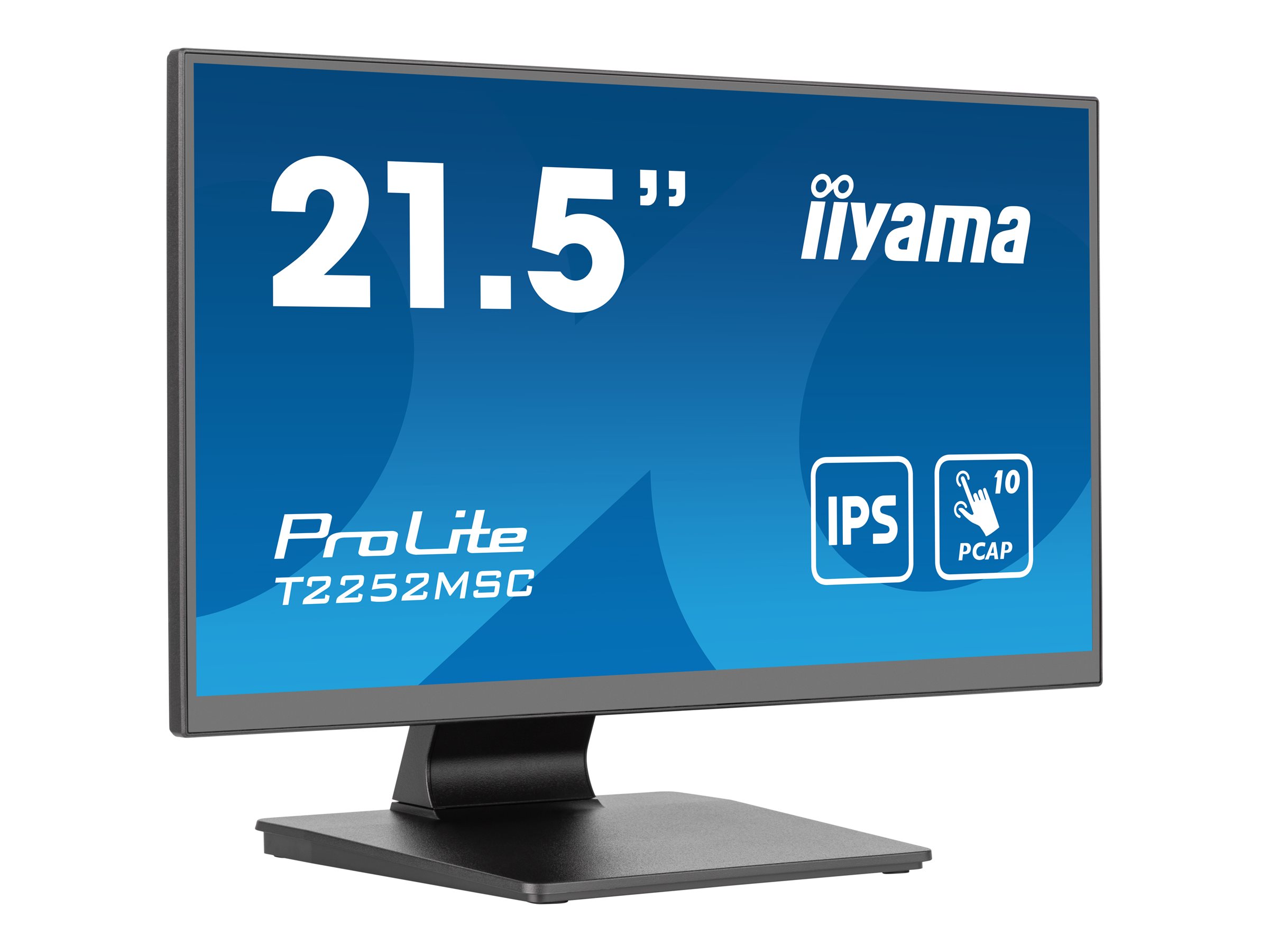 iiyama ProLite T2252MSC-B2 - Écran LED - 22" (21.5" visualisable) - écran tactile - 1920 x 1080 Full HD (1080p) @ 60 Hz - IPS - 250 cd/m² - 1000:1 - 5 ms - HDMI, DisplayPort - haut-parleurs - noir, finition matte - T2252MSC-B2 - Écrans d'ordinateur