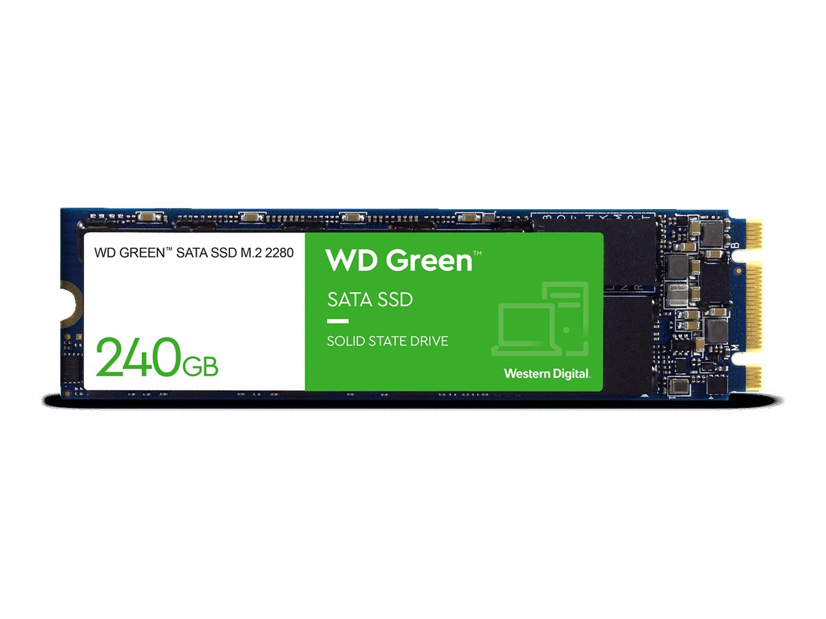 WD Green WDS240G3G0B - SSD - 240 Go - interne - M.2 2280 - SATA 6Gb/s - WDS240G3G0B - Disques SSD