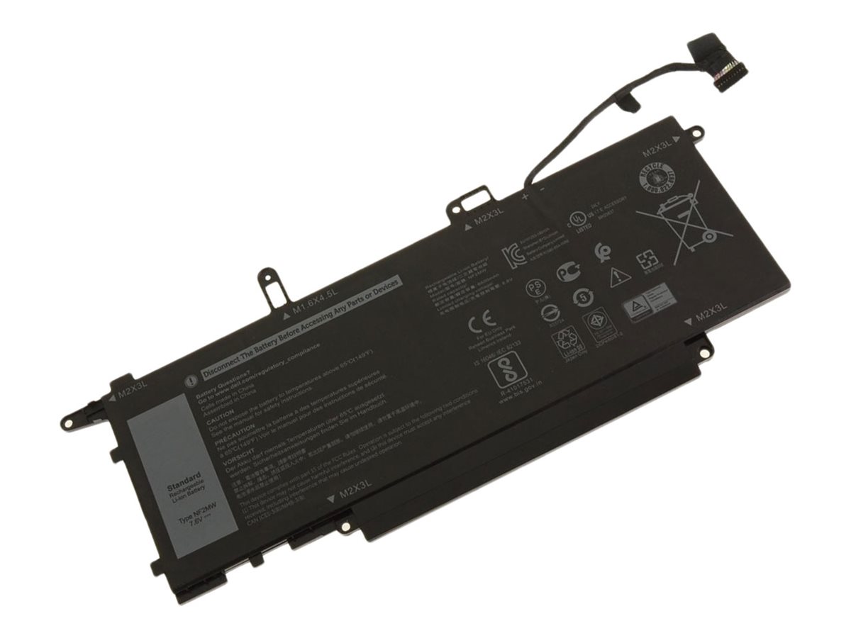 DLH - Batterie de portable (équivalent à : Dell NF2MW, Dell 0NF2MW, Dell 85XM8, Dell 8W3YY, Dell CHWV6, Dell G8F6M, Dell GJD1V) - lithium-polymère - 6500 mAh - 50 Wh - pour Dell Latitude 7400 2-in-1, 9410 2-in-1 - DWXL4471-B050Y2 - Batteries spécifiques