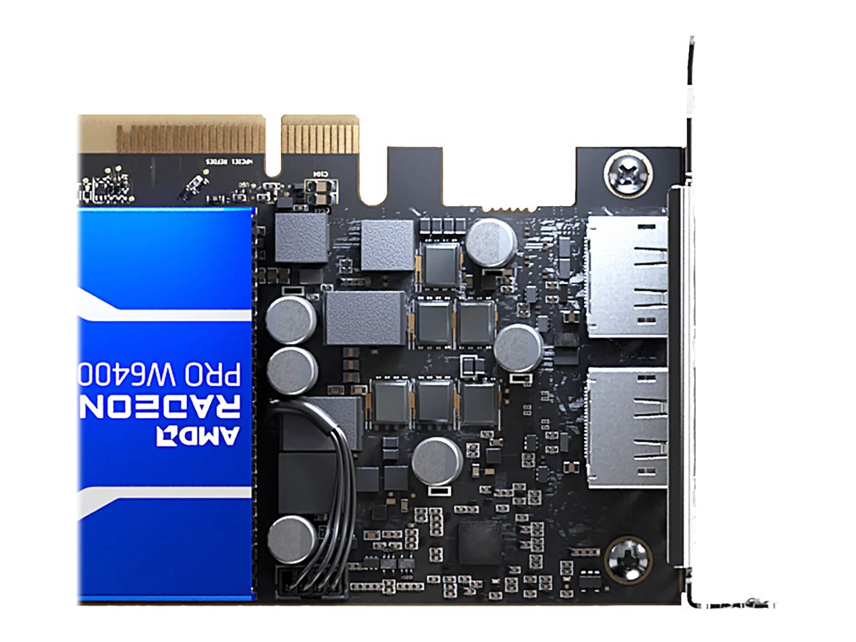 AMD Radeon Pro W6400 - Carte graphique - RDNA 2 - 4 Go GDDR6 - PCIe 4.0 x4 - 2 x DisplayPort - 100-506189 - Adaptateurs vidéo grand public