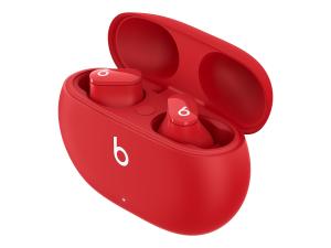Beats Studio Buds - Écouteurs sans fil avec micro - intra-auriculaire - Bluetooth - Suppresseur de bruit actif - Beats rouge - MJ503ZM/A - Écouteurs