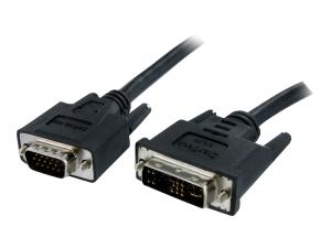 StarTech.com Câble écran DVI vers VGA - DVI-A (M) vers VGA HD15 (M) - 3m - Cordon DVI VGA - 1x DVI-A (analogique) mâle, 1x VGA HD-15 mâle - Câble vidéo - HD-15 (VGA) (M) pour DVI-A (M) - 3 m - moulé, vis moletées - noir - DVIVGAMM3M - Câbles pour périphérique