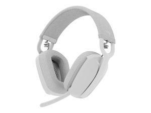 Logitech Zone Vibe 100 - Micro-casque - circum-aural - Bluetooth - sans fil - blanc cassé - 981-001219 - Écouteurs