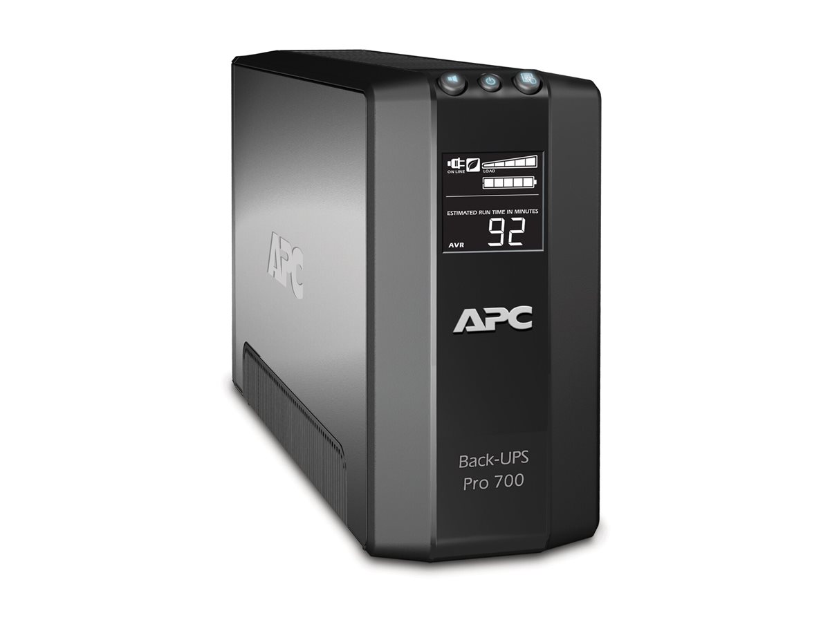 APC Back-UPS RS Commande principale LCD 700 - Onduleur - CA 120 V - 420 Watt - 700 VA - USB - connecteurs de sortie : 6 - noir - pour P/N: AR106SH4, AR106SH6, AR109SH4, AR109SH6, AR112SH4, AR112SH6, SCL500RM1UNC - BR700G - UPS autonomes