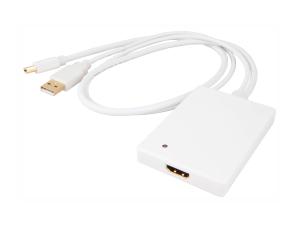 Urban Factory Adapter mini display port to HDMI with Audio for Mac (USB), White - Convertisseur vidéo - HDMI, DisplayPort - CBB21UF - Convertisseurs vidéo