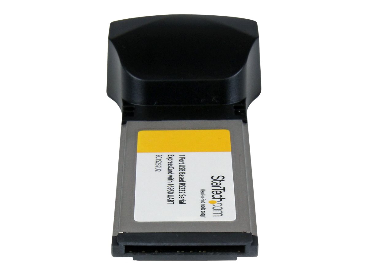 StarTech.com Carte adaptateur ExpressCard vers série RS232 DB9 1 port avec 16950 - par USB - Adaptateur série - ExpressCard - RS-232 - EC1S232U2 - Adaptateurs réseau filaires