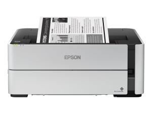 Epson EcoTank ET-M1170 - Imprimante - Noir et blanc - Recto-verso - jet d'encre - rechargeable - A4/Legal - 1 200 x 2 400 ppp - jusqu'à 20 ppm - capacité : 250 feuilles - USB 2.0, LAN, Wi-Fi - C11CH44401 - Imprimantes jet d'encre