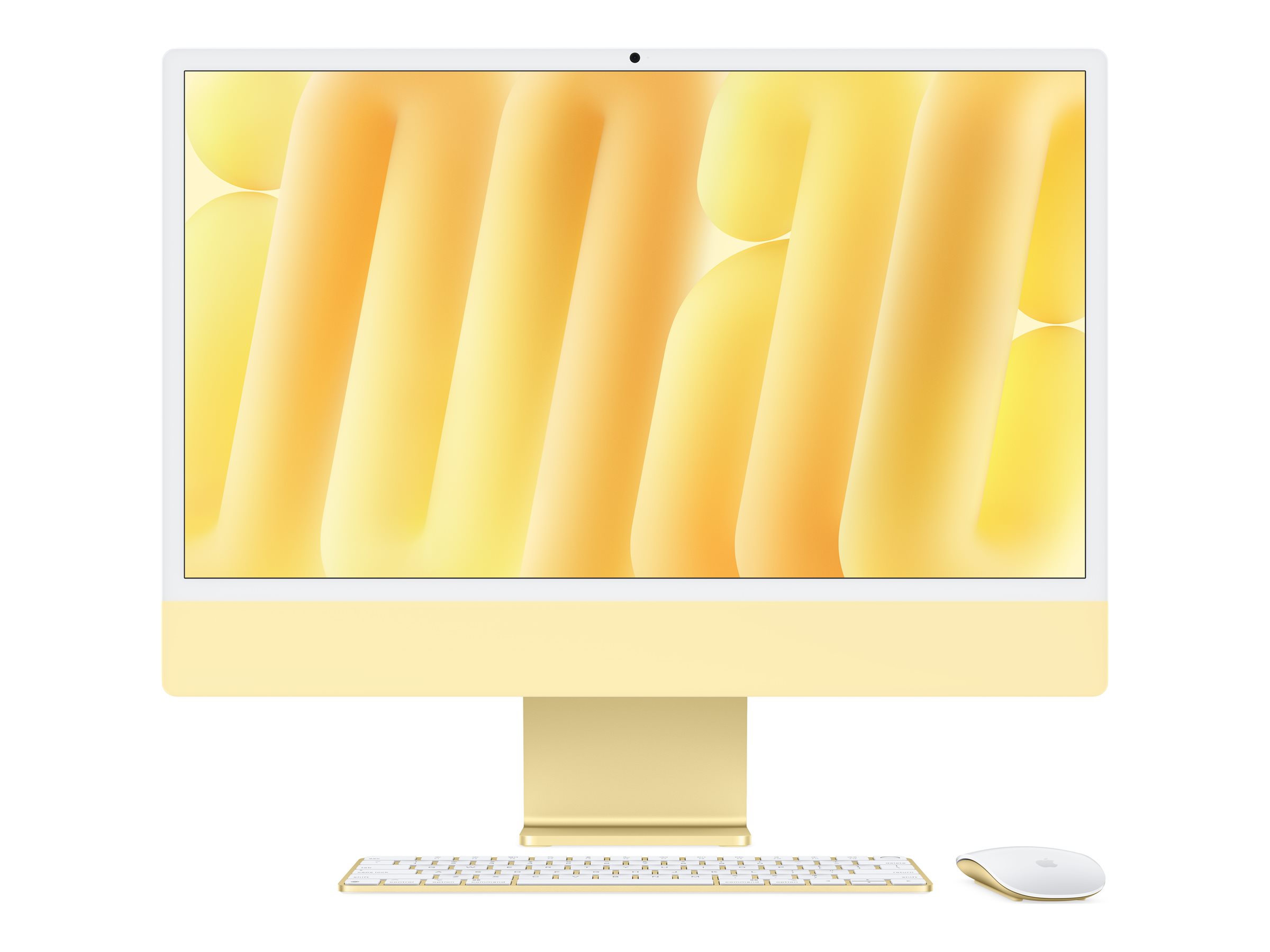 Apple iMac with 4.5K Retina display - Tout-en-un M4 jusqu'à - RAM 16 Go - SSD 512 Go - Apple M4 10-core - Gigabit Ethernet, IEEE 802.11ax (Wi-Fi 6E), Bluetooth 5.3 - macOS Sequoia 15.0 - moniteur : LED 24" 4480 x 2520 (4.5K) - clavier : US - jaune - Z1EL - Ordinateurs de bureau