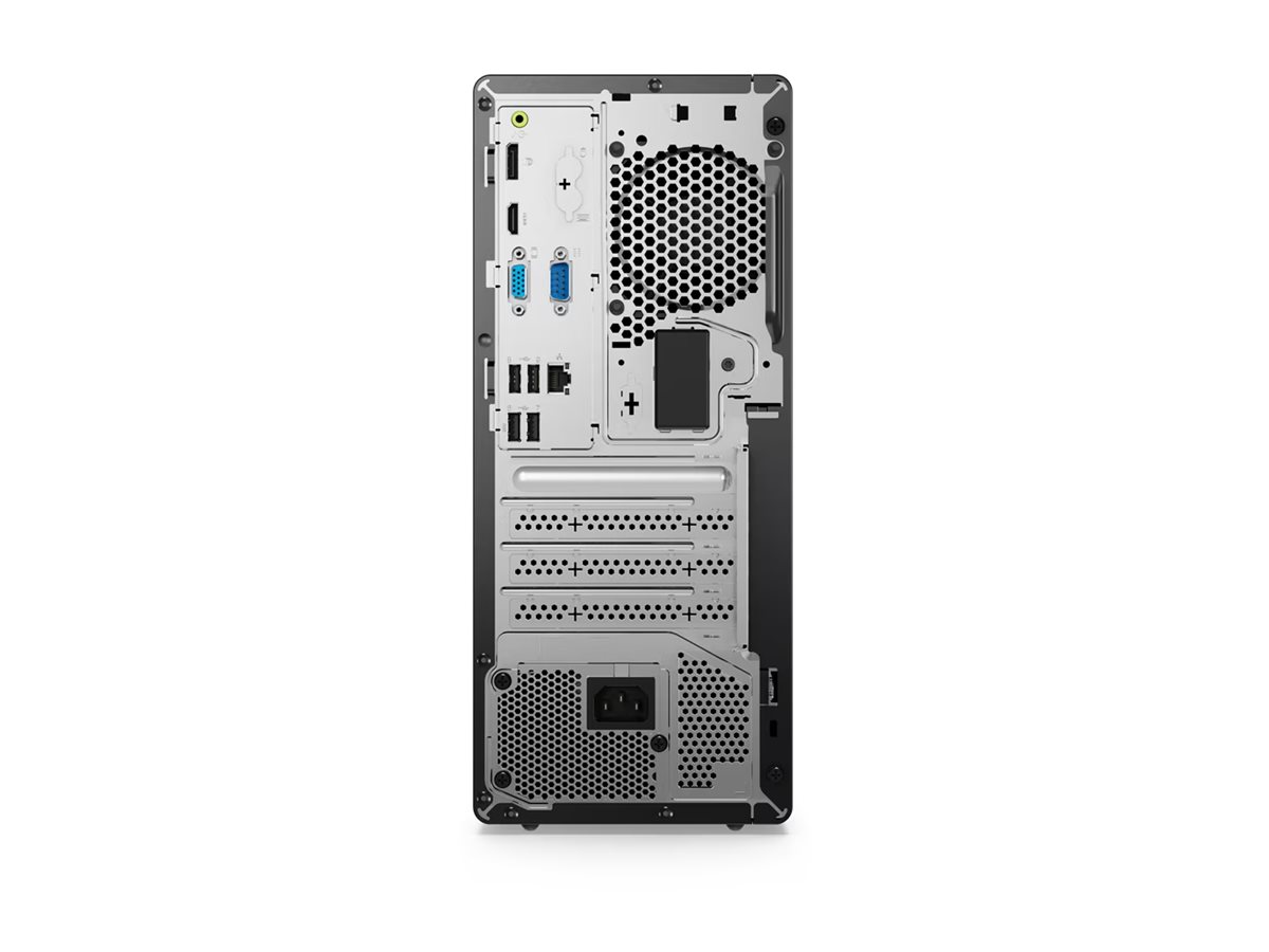 Lenovo ThinkCentre neo 50t Gen 4 12JD - Tour - Core i3 13100 / jusqu'à 4.5 GHz - RAM 8 Go - SSD 256 Go - TCG Opal Encryption 2, NVMe - graveur de DVD - UHD Graphics 730 - Gigabit Ethernet, IEEE 802.11ax (Wi-Fi 6) - 802.11a/b/g/n/ac/ax, Bluetooth 5.1 - Win 11 Pro - moniteur : aucun - clavier : Français - noir - Lenovo TopSeller - avec 3 ans de support Lenovo sur site - 12JD000EFR - Ordinateurs de bureau