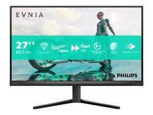 Philips Evnia 3000 27M2N3500NL - Écran LED - jeux - 27" - 2560 x 1440 QHD @ 180 Hz - VA - 300 cd/m² - 5000:1 - HDR10 - 0.5 ms - 2xHDMI, DisplayPort - Charbon - 27M2N3500NL/00 - Écrans d'ordinateur