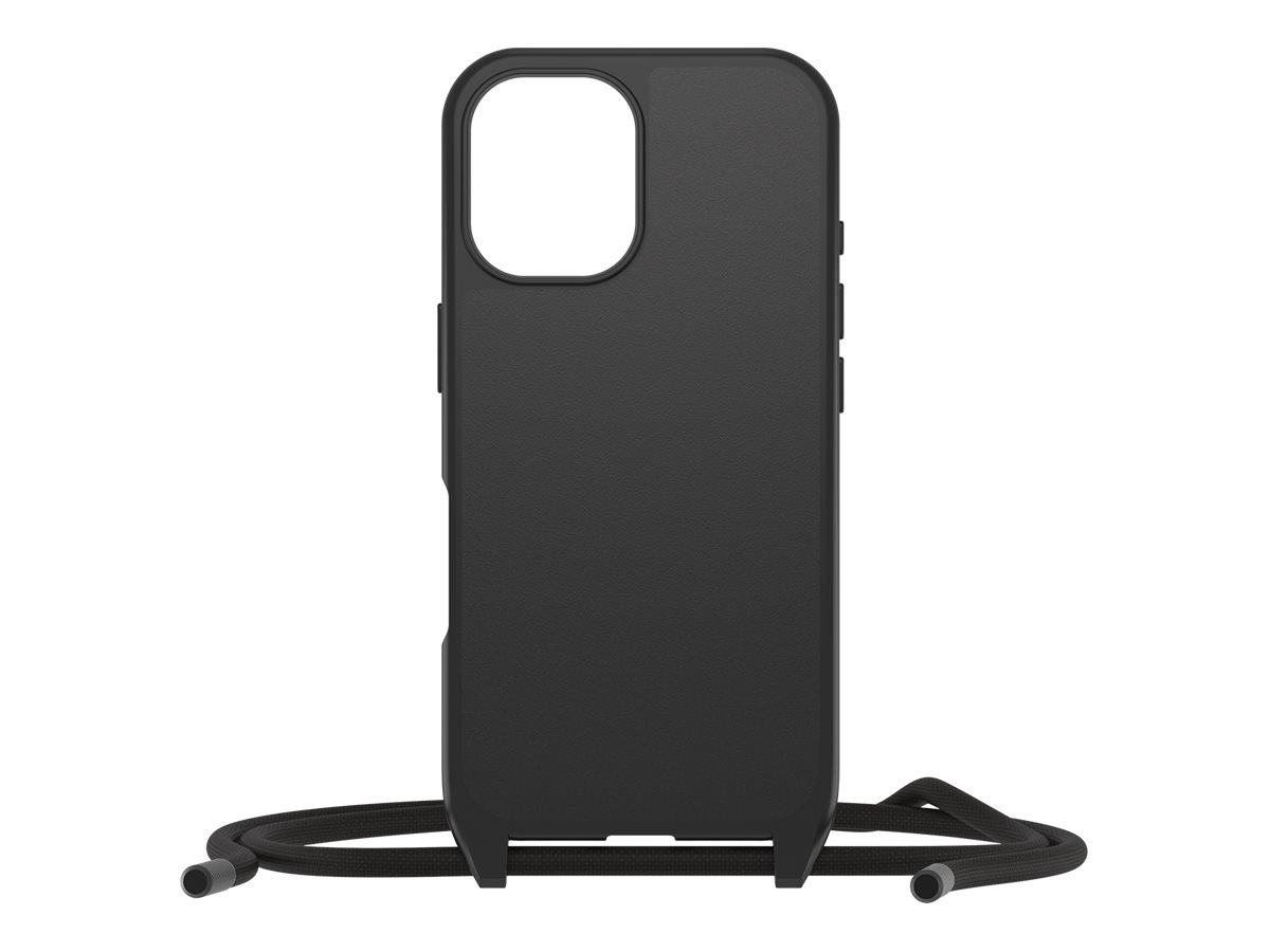 OtterBox React Series - Coque de protection pour téléphone portable - collier - compatibilité avec MagSafe - noir - pour Apple iPhone 16 - 77-96814 - Coques et étuis pour téléphone portable