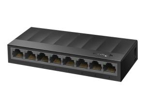 TP-Link LiteWave LS1008G - Commutateur - non géré - 8 x 10/100/1000 - de bureau, fixation murale - LS1008G - Concentrateurs et commutateurs gigabit