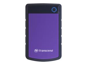 Transcend StoreJet 25H3P - Disque dur - 1 To - externe (portable) - 2.5" - USB 3.0 - 5400 tours/min - mémoire tampon : 8 Mo - violet brillant - TS1TSJ25H3P - Disques durs externes