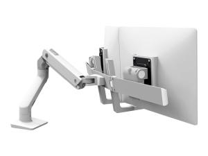 Ergotron HX - Kit de montage (poignée, bras articulé, fixation par pince pour bureau, montage par passe-câble, 2 pivots, arc charnière, extension) - Technologie brevetée Constant Force - pour 2 écrans LCD - blanc - Taille d'écran : jusqu'à 32 pouces - 45-476-216 - Montages pour TV et moniteur