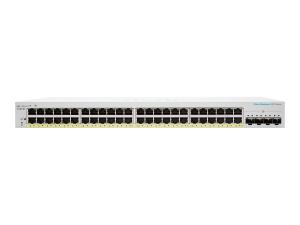 Cisco Business 220 Series CBS220-48FP-4X - Commutateur - intelligent - 48 x 10/100/1000 (PoE+) + 4 x SFP+ 10 Go (liaison montante) - Montable sur rack - PoE+ (740 W) - CBS220-48FP-4X-EU - Concentrateurs et commutateurs gigabit