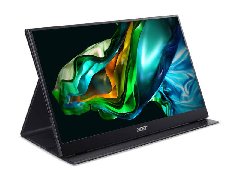 Acer PM161Q Bbmiuux - PM1 Series - écran LED - 16" (15.6" visualisable) - portable - 1920 x 1080 Full HD (1080p) @ 60 Hz - IPS - 250 cd/m² - 800:1 - HDR10 - 4 ms - Mini HDMI, 2xUSB-C - haut-parleurs - noir - UM.ZP1EE.B02 - Écrans d'ordinateur