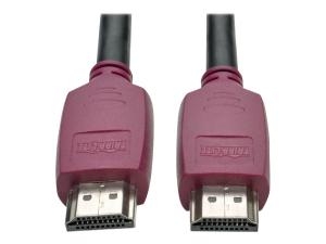 Tripp Lite 10ft Premium Hi-Speed HDMI Cable w Grip Connectors 4Kx2K@60Hz 10' - Câble HDMI avec Ethernet - HDMI mâle pour HDMI mâle - 3.05 m - blindé - noir - moulé - P569-010-CERT - Accessoires pour systèmes audio domestiques