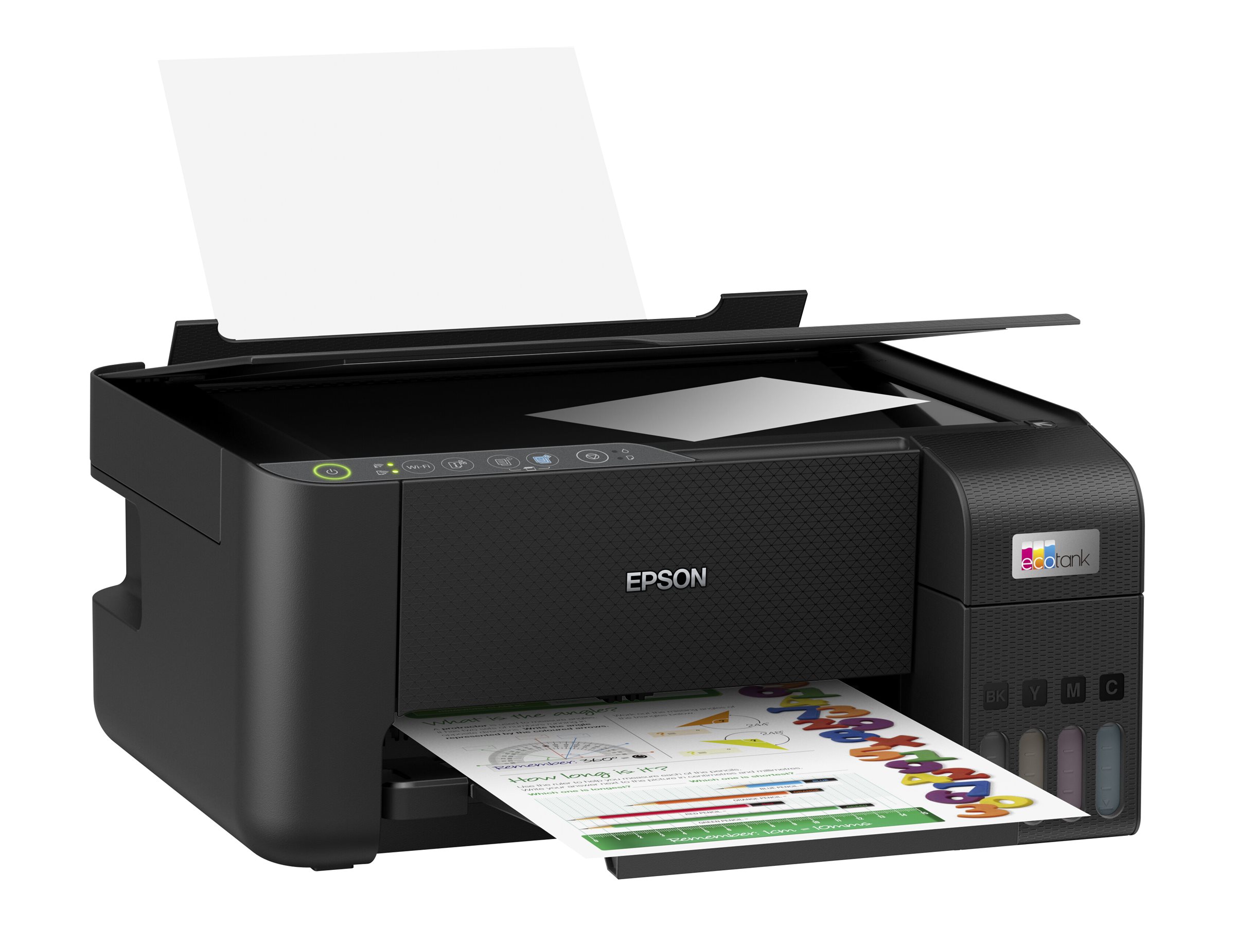 Epson EcoTank ET-2815 - Imprimante multifonctions - couleur - jet d'encre - rechargeable - A4 (support) - jusqu'à 10 ppm (impression) - 100 feuilles - USB, Wi-Fi - noir - C11CJ67417 - Imprimantes multifonctions