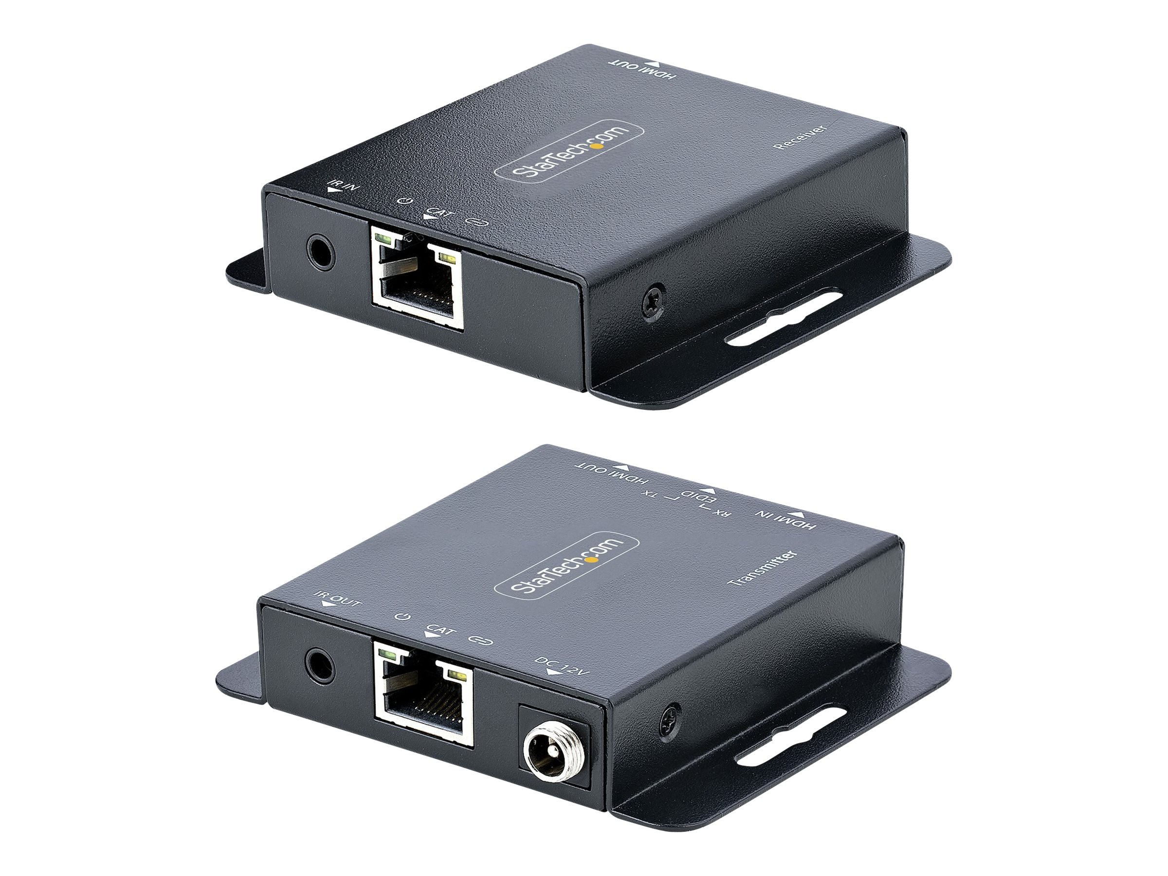StarTech.com Rallonge HDMI Cat6/Cat5 - Extendeur HDMI/Vidéo 4K30Hz/39m ou 1080p/70m - Prolongateur HDMI sur Ethernet/RJ45 - Kit Émetteur Récepteur - Extension IR - Extender HDMI (EXTEND-HDMI-4K40C6P1) - Prolongateur audio/vidéo - HDMI - plus de CAT 5/6 - jusqu'à 70 m - EXTEND-HDMI-4K40C6P1 - Prolongateurs de signal