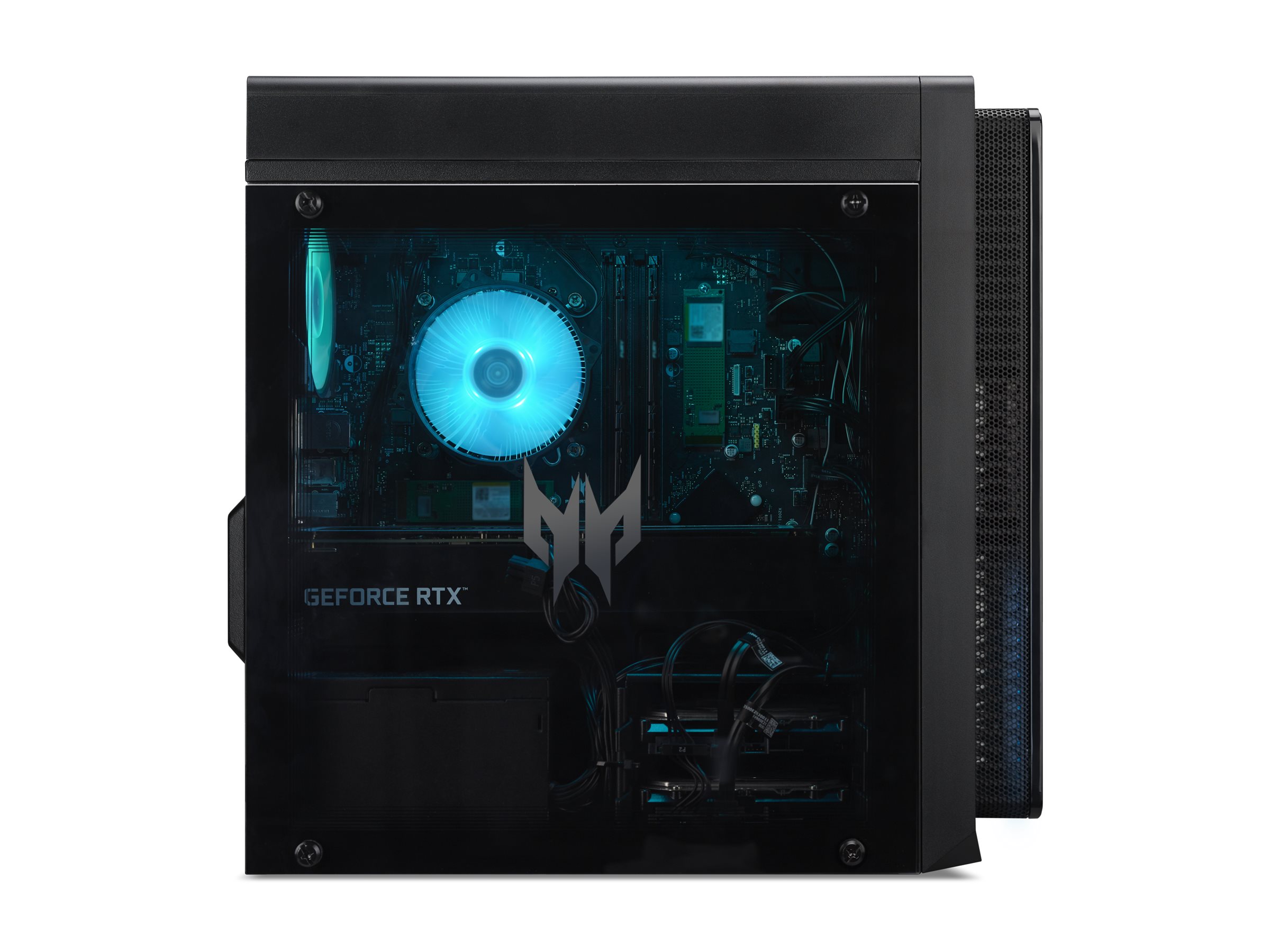 Acer Predator Orion 3000 PO3-655 - Tour jeux - Core i7 i7-14700F / jusqu'à 5.4 GHz - RAM 32 Go - SSD 1.024 To - GeForce RTX 4070 Super - IEEE 802.11ax (Wi-Fi 6E), Bluetooth, Gigabit Ethernet - Win 11 Home - moniteur : aucun - DG.E45EF.00C - Ordinateurs de bureau