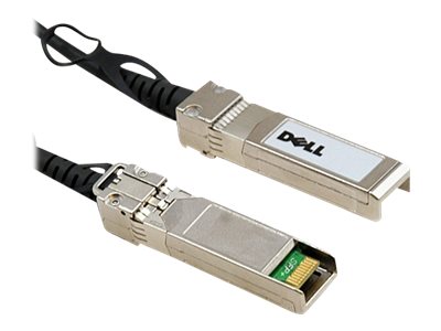 Dell Networking 10GbE Copper Twinax Direct Attach Cable - Câble à attache directe - SFP+ (M) pour SFP+ (M) - 1 m - twinaxial - pour Networking N1148P-ON; PowerSwitch S4112F-ON, S4112T-ON, S5212F-ON, S5232F-ON, S5296F-ON - 470-AAVH - Câbles réseau spéciaux