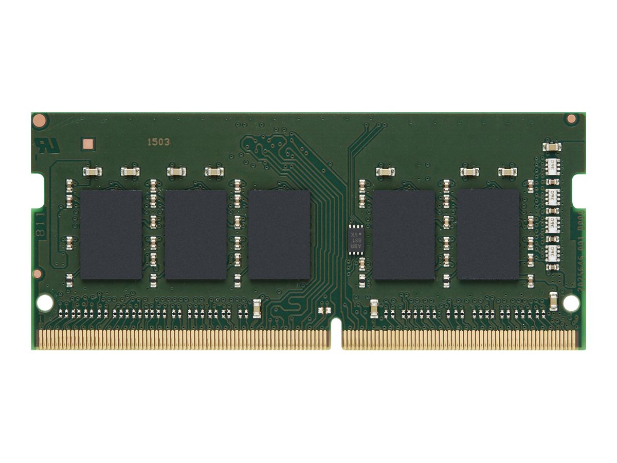 Kingston Server Premier - DDR4 - module - 8 Go - SO DIMM 260 broches - 3200 MHz / PC4-25600 - CL22 - 1.2 V - enregistré avec parité - ECC - KSM32SES8/8MR - Mémoire pour ordinateur portable