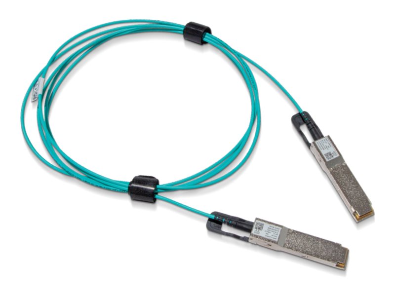 NVIDIA - Câble d'attache direct 200GBase-AOC - QSFP56 pour QSFP56 - fibre optique - sans halogène, Active Optical Cable (AOC) - 980-9I452-00H003 - Câblesenfibres