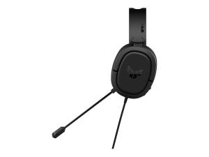 ASUS TUF Gaming H1 - Micro-casque - circum-aural - filaire - jack 3,5mm - noir - 90YH03A2-B1UA00 - Écouteurs