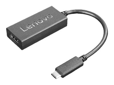 Lenovo - Adaptateur vidéo - 24 pin USB-C mâle pour HDMI femelle - 24 cm - noir - support pour 4K60Hz (3840 x 2160) - 4X90R61022 - Câbles HDMI