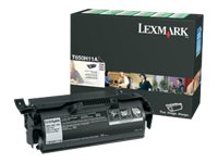 Lexmark - À rendement élevé - noir - original - cartouche de toner LCCP, LRP - pour Lexmark T650dn, T650dtn, T650n, T652dn, T652dtn, T652n, T654dn, T654dtn, T654n, T656dne - T650H11E - Cartouches de toner Lexmark