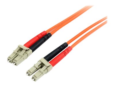 StarTech.com 1m Fiber Optic Cable - Multimode Duplex 62.5/125 - LSZH - LC/LC - OM1 - LC to LC Fiber Patch Cable (FIBLCLC1) - Câble réseau - LC multi-mode (M) pour LC multi-mode (M) - 1 m - fibre optique - duplex - 62,5 / 125 microns - colonne montante - orange - FIBLCLC1 - Câblesenfibres