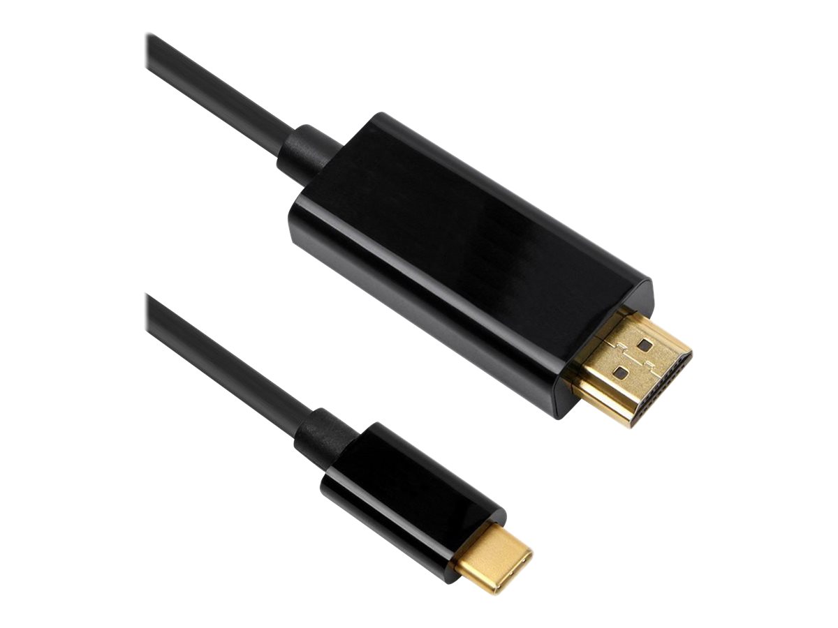 DLH DY-TU4662B - Câble adaptateur - 24 pin USB-C mâle pour HDMI mâle - 2 m - noir - support pour 4K30Hz - DY-TU4662B - Accessoires pour téléviseurs