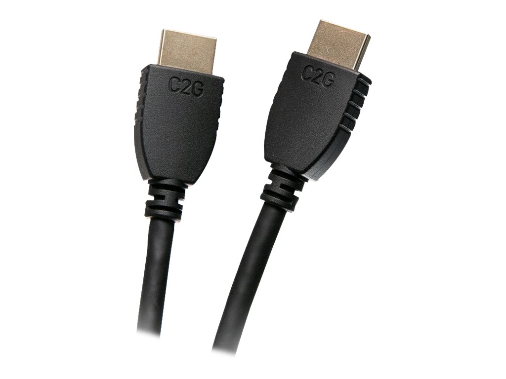 C2G 3ft 4K HDMI Cable with Ethernet - High Speed - UltraHD Cable - M/M - Câble HDMI avec Ethernet - HDMI mâle pour HDMI mâle - 91 cm - blindé - noir - 56782 - Câbles HDMI