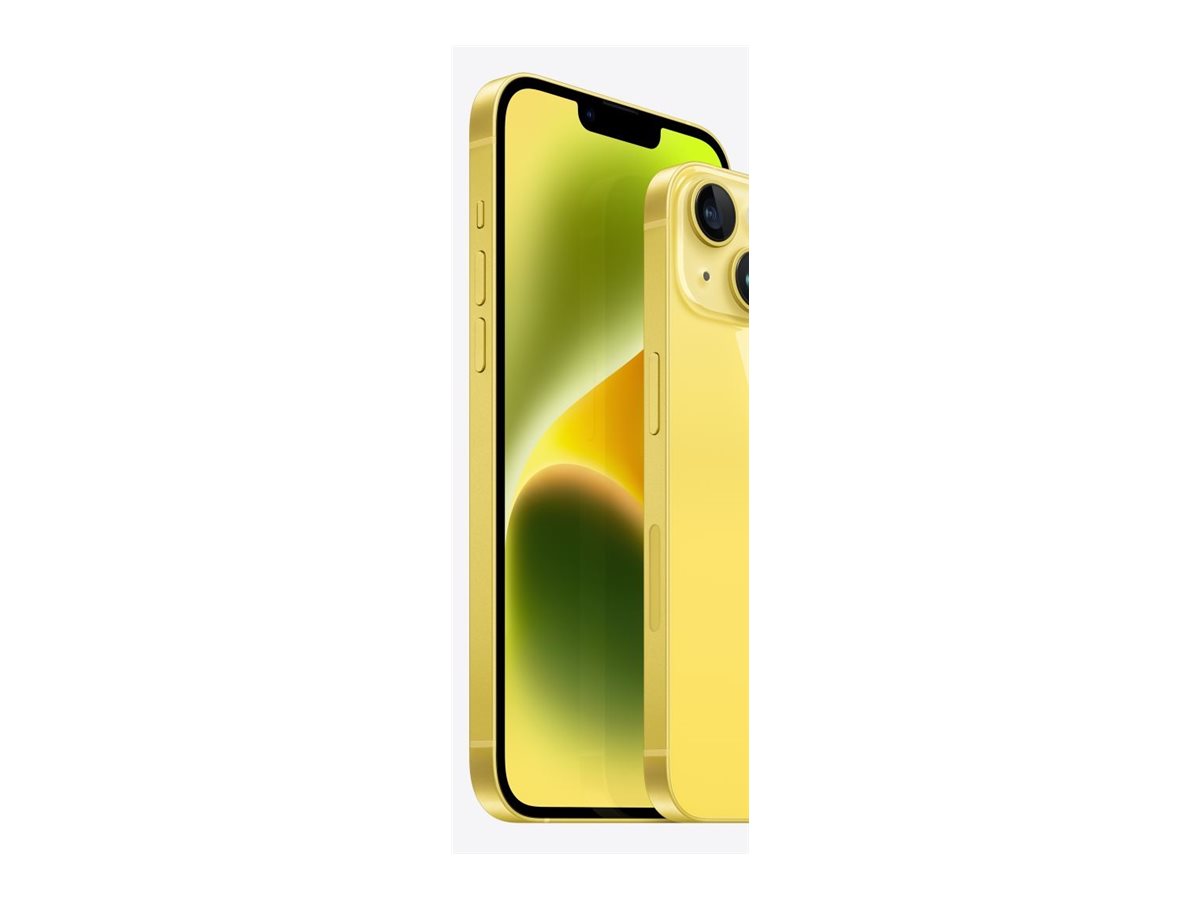 Apple iPhone 14 Plus - 5G smartphone - double SIM / Mémoire interne 256 Go - écran OEL - 6.7" - 2778 x 1284 pixels - 2x caméras arrière 12 MP, 12 MP - front camera 12 MP - jaune - MR6D3ZD/A - iPhone