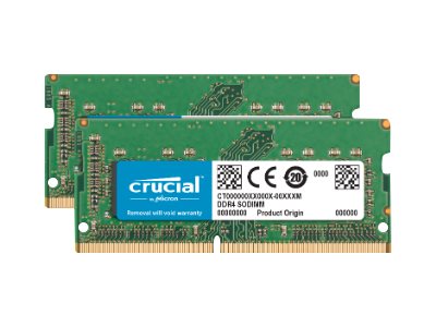 Crucial - DDR4 - kit - 32 Go: 2 x 16 Go - SO DIMM 260 broches - 2400 MHz / PC4-19200 - CL17 - 1.2 V - mémoire sans tampon - non ECC - pour Apple iMac avec écran Retina 5K (Mi-2017) - CT2K16G4S24AM - DDR4