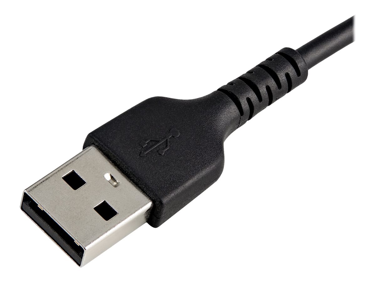 StarTech.com Câble USB-A vers Lightning Noir Robuste 30cm - Câble de Charge/Synchronisation de Type A vers Lightning en Fibre Aramide -  iPad/iPhone 12 - Certifié Apple MFi (RUSBLTMM30CMB) - Câble Lightning - USB mâle pour Lightning mâle - 30 cm - noir - RUSBLTMM30CMB - Câbles spéciaux