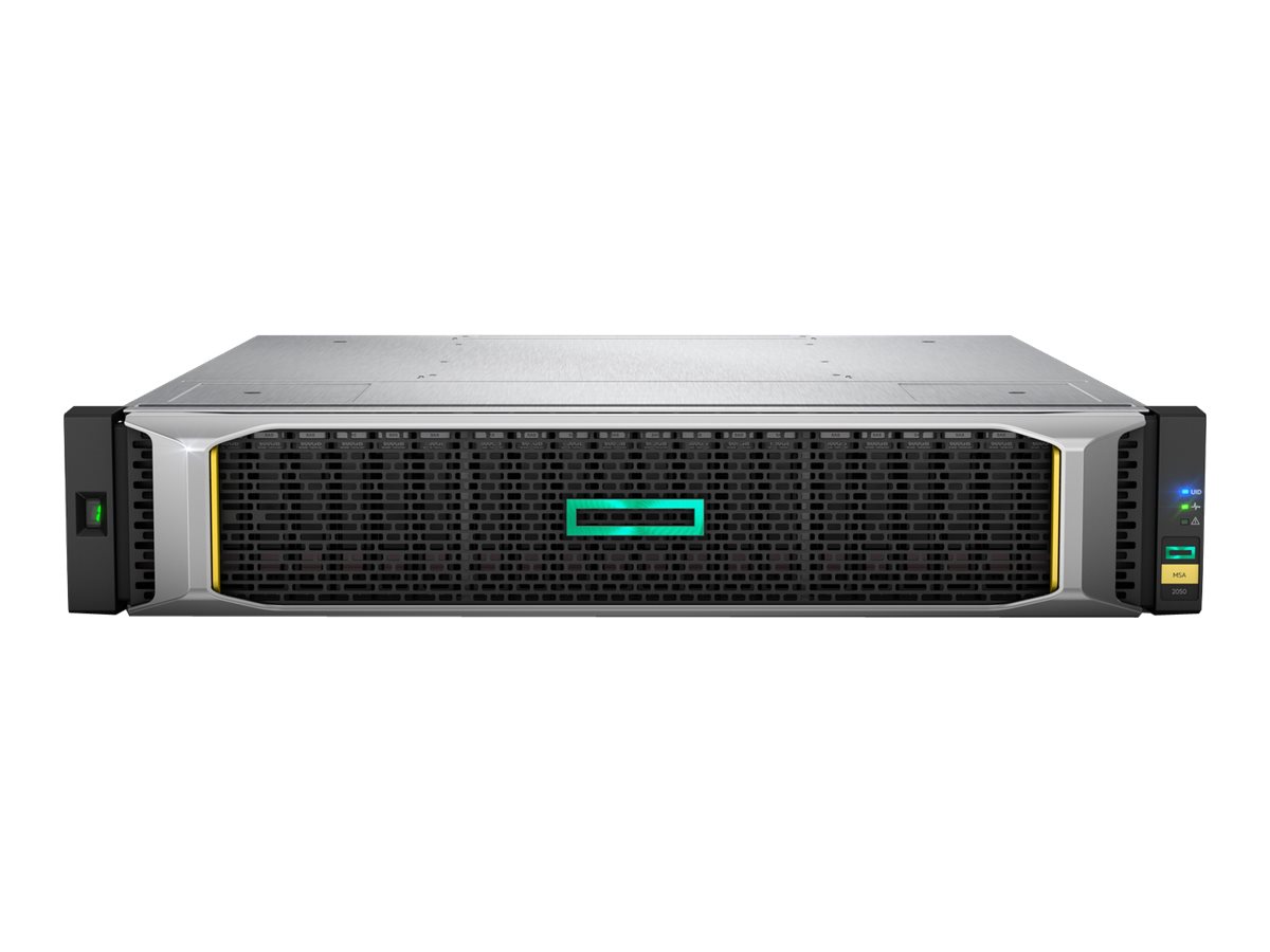 HPE Modular Smart Array 2052 SAN Dual Controller LFF Storage - Baie de disque dur/disque dur SSD - 1.6 To - 12 Baies (SAS-2) - SSD 800 Go x 2 - rack-montable - 2U - Q1J02A - NAS