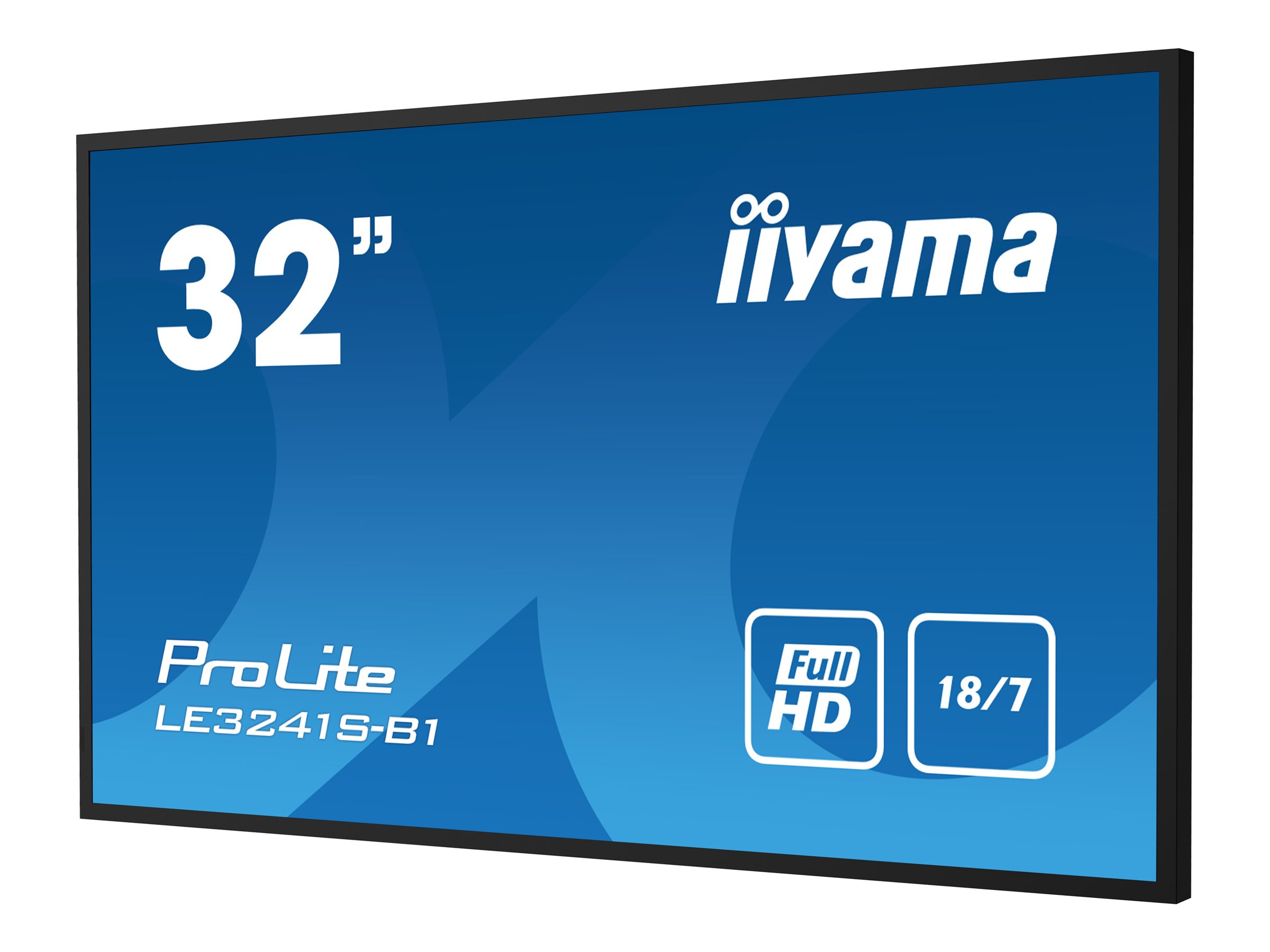 iiyama ProLite LE3241S-B1 - Écran LED - 32" (31.5" visualisable) - 1920 x 1080 Full HD (1080p) @ 60 Hz - IPS - 350 cd/m² - 1200:1 - 8 ms - HDMI, VGA - haut-parleurs - noir - LE3241S-B1 - Écrans d'ordinateur
