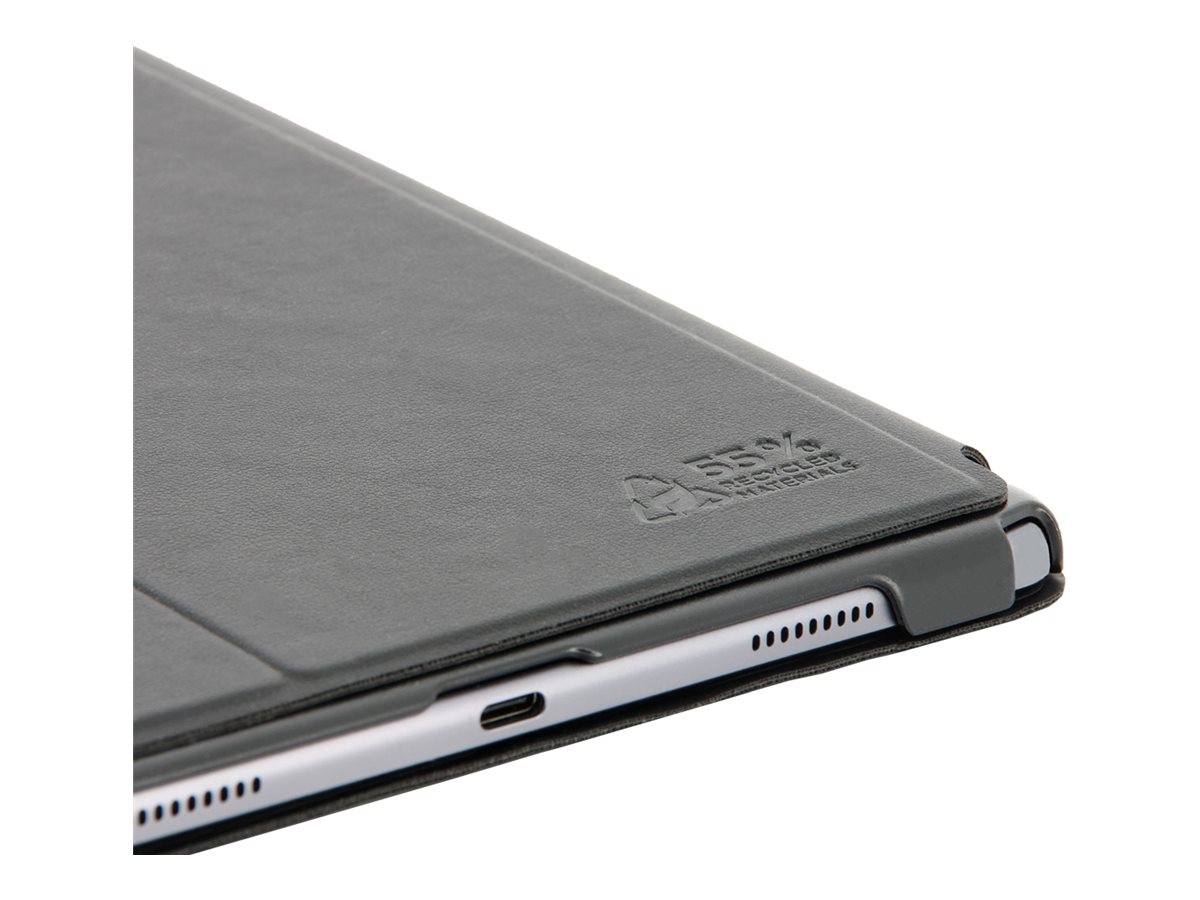 Mobilis RE.LIFE - Étui à rabat pour tablette - avec volet - matériau à effet cuir - noir - pour Apple 10.2-inch iPad - 068002 - Accessoires pour ordinateur portable et tablette