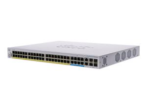 Cisco Business 350 Series CBS350-48NGP-4X - Commutateur - C3 - Géré - 40 x 10/100/1000 (PoE+) + 8 x 100/1000/2.5G/5G (PoE++) + 2 x combo 10 Gigabit SFP+/RJ-45 + 2 x 10 Gigabit SFP+ - Montable sur rack - PoE+ (740 W) - CBS350-48NGP-4X-EU - Commutateurs gérés