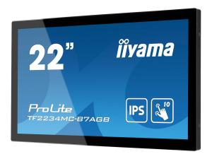 iiyama ProLite TF2234MC-B7AGB - Écran LED - 22" (21.5" visualisable) - cadre ouvert - écran tactile - 1920 x 1080 Full HD (1080p) @ 60 Hz - IPS - 350 cd/m² - 1000:1 - 8 ms - HDMI, VGA, DisplayPort - noir - TF2234MC-B7AGB - Écrans d'ordinateur