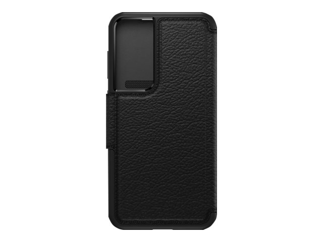 OtterBox Strada Series - Étui à rabat pour téléphone portable - cuir véritable, polycarbonate, loquet métallique - noir ombré - pour Samsung Galaxy S23+ - 77-91180 - Coques et étuis pour téléphone portable
