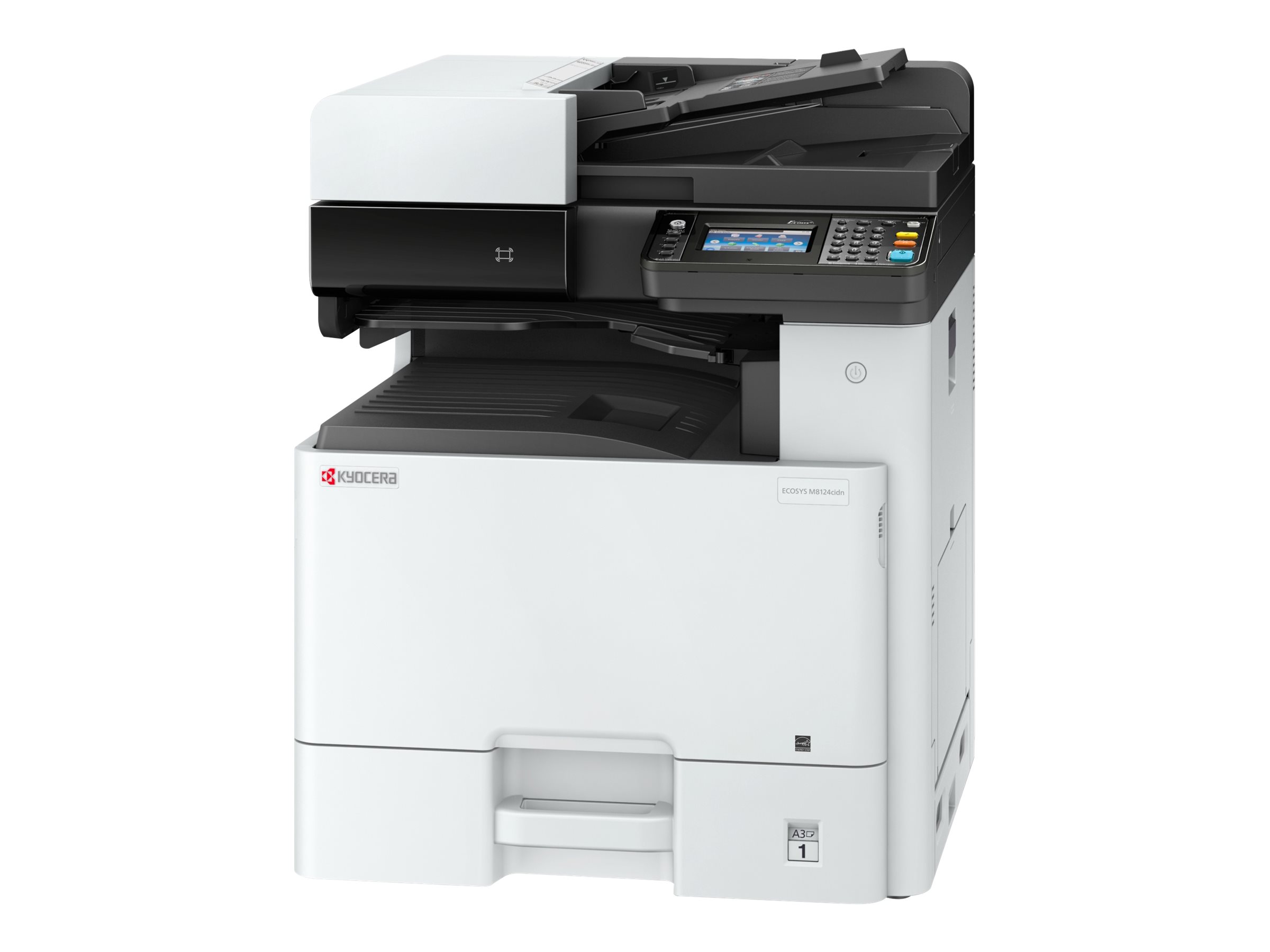 Kyocera ECOSYS M8124cidn - Imprimante multifonctions - couleur - laser - A3/Ledger (297 x 432 mm) (original) - A3/Ledger (support) - jusqu'à 24 ppm (copie) - jusqu'à 24 ppm (impression) - 100 feuilles - USB 2.0, Gigabit LAN, hôte USB - 1102P43NL0 - Imprimantes multifonctions