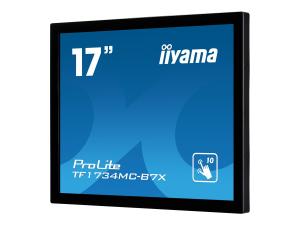 iiyama ProLite TF1734MC-B7X - Écran LED - 17" - cadre ouvert - écran tactile - 1280 x 1024 - IPS - 350 cd/m² - 1000:1 - 5 ms - HDMI, VGA, DisplayPort - noir - TF1734MC-B7X - Écrans d'ordinateur