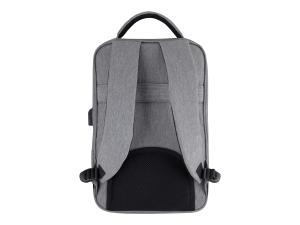 Urban Factory Mixee Edition Backpack 15.6" Grey - Sac à dos pour ordinateur portable - 15.6" - gris, noir - MCE15UF - Sacoches pour ordinateur portable