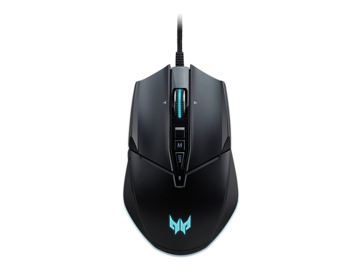 Acer Predator Cestus 335 (PMW120) - Souris - ergonomique - optique - 10 boutons - filaire - USB 2.0 - noir - Pour la vente au détail - GP.MCE11.01Q - Souris